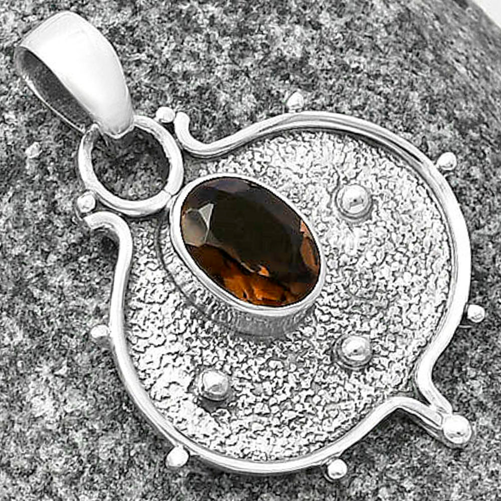 Natural Smoky Quartz - Brazil Pendant P-1403 SDP141337