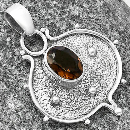 Natural Smoky Quartz - Brazil Pendant P-1403 SDP141337