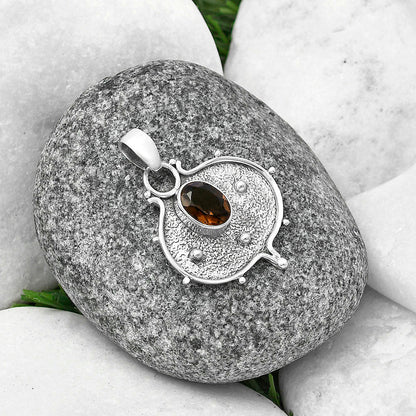 Natural Smoky Quartz - Brazil Pendant P-1403 SDP141337